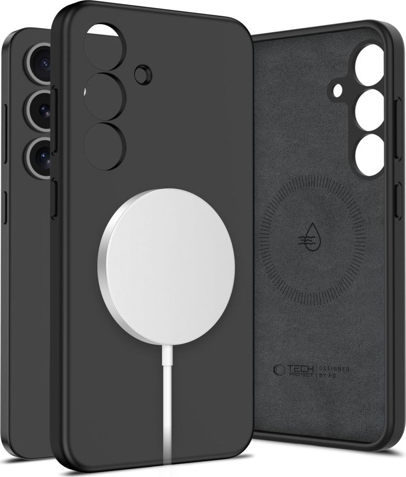 TECH-PROTECT LIQUID SILICONE MAGSAFE GALAXY S25 BLACK