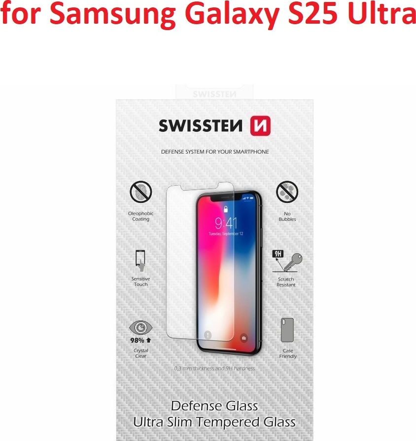 OCHRANNÉ TEMPEROVANÉ SKLO SWISSTEN PRO SAMSUNG S938B GALAXY S25 ULTRA 5G RE 2,5D