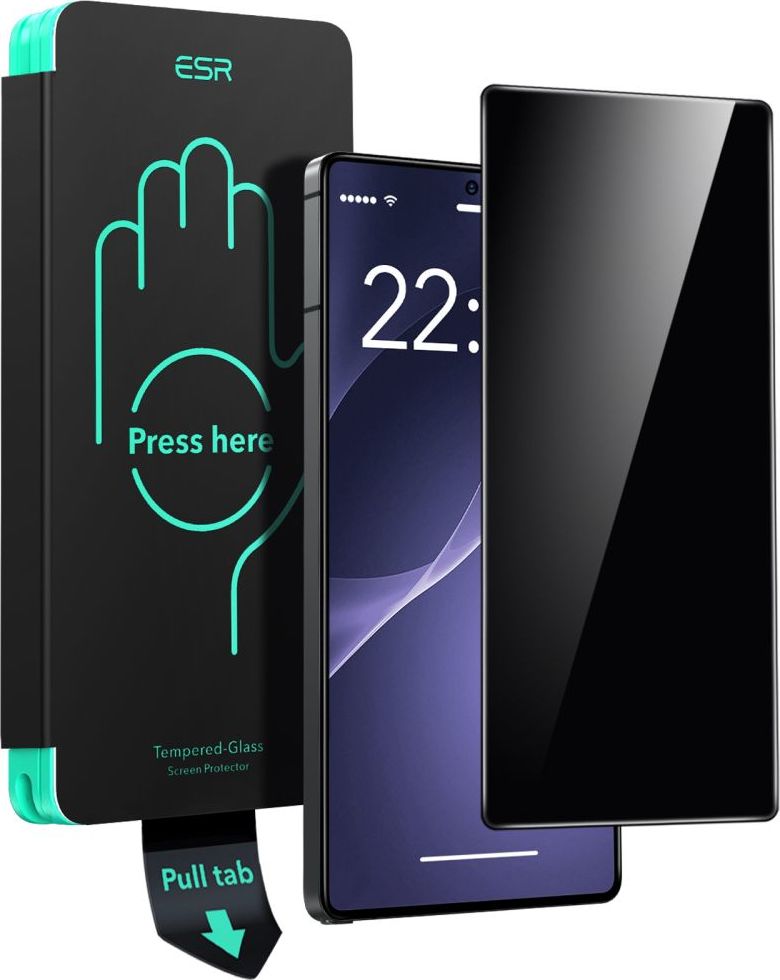 Tvrzené sklo zatmavující s aplikátorem ESR TEMPERED GLASS GALAXY S25 ULTRA PRIVACY