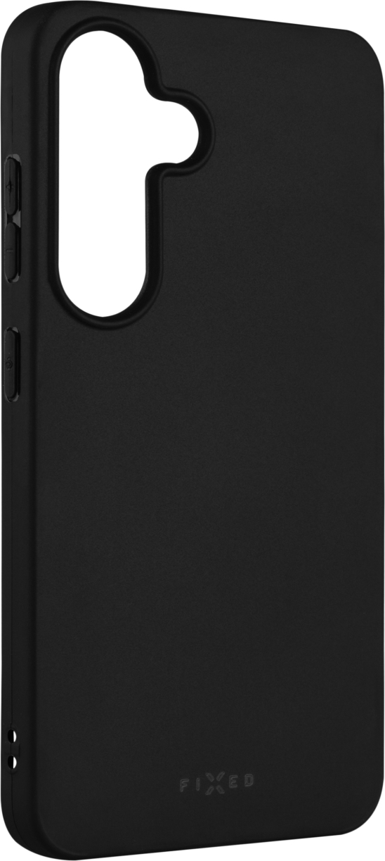 Zadní pogumovaný kryt FIXED Story pro Samsung Galaxy S25, černý