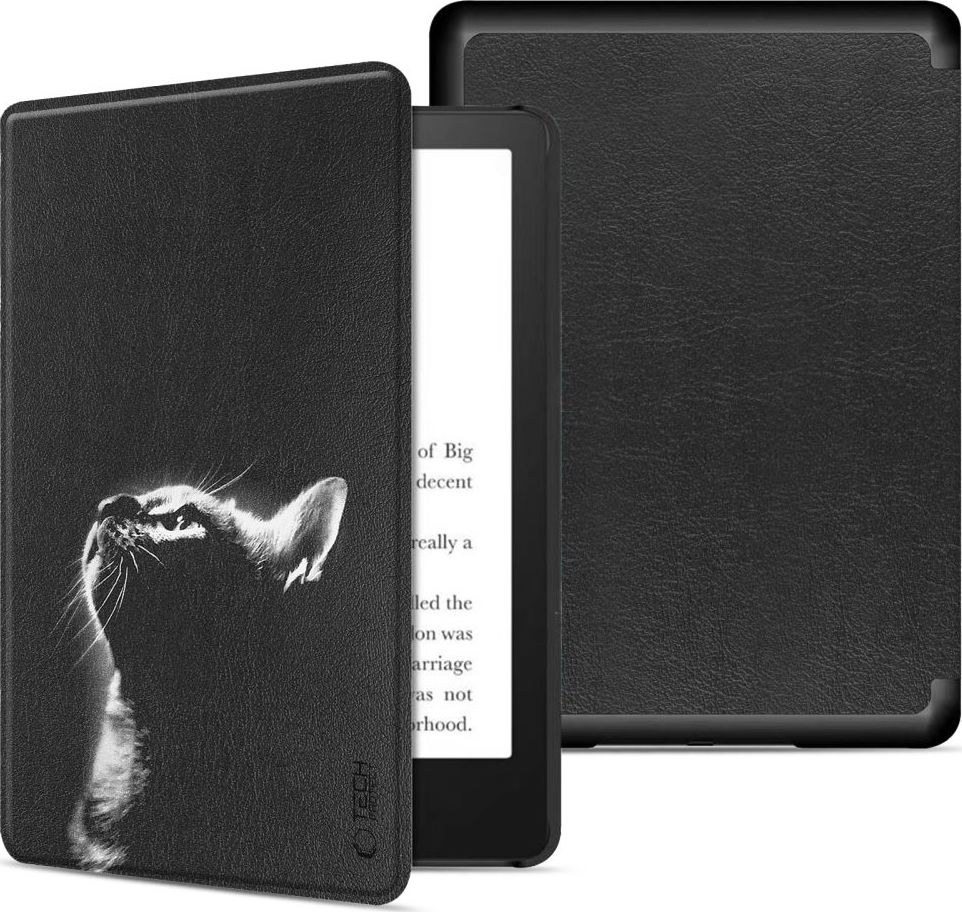 TECH-PROTECT SMARTCASE KINDLE 11 / 12 / 2022-2024 BLACK CAT