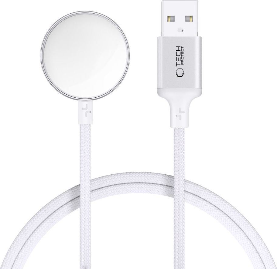 TECH-PROTECT MC02 ULTRABOOST MAGNETIC CHARGER CABLE 100CM APPLE WATCH WHITE
