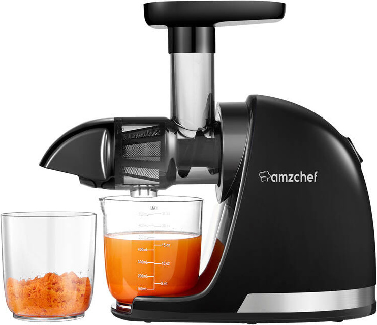 Pomalý odšťavňovač AMZCHEF 1501-BK-SM (černý)