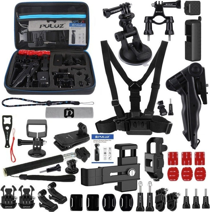 Příslušenství 43v1 Puluz Ultimate Combo Kits pro GoPro a DJI Osmo Pocket