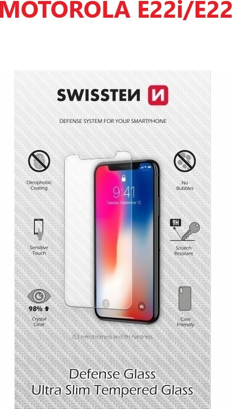 OCHRANNÉ TEMPEROVANÉ SKLO SWISSTEN PRO MOTOROLA E22i/E22 RE 2,5D