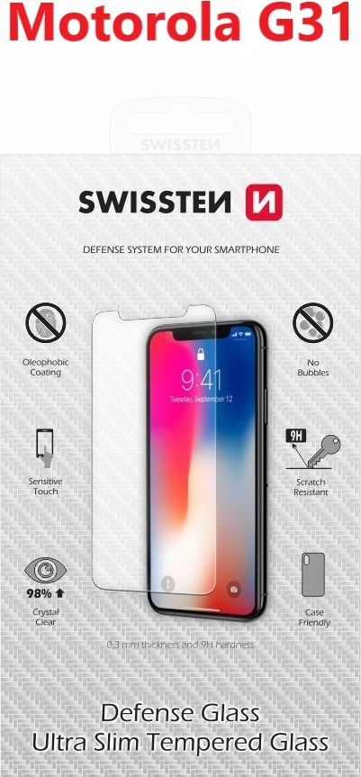 OCHRANNÉ TEMPEROVANÉ SKLO SWISSTEN PRO MOTOROLA G31 RE 2,5D
