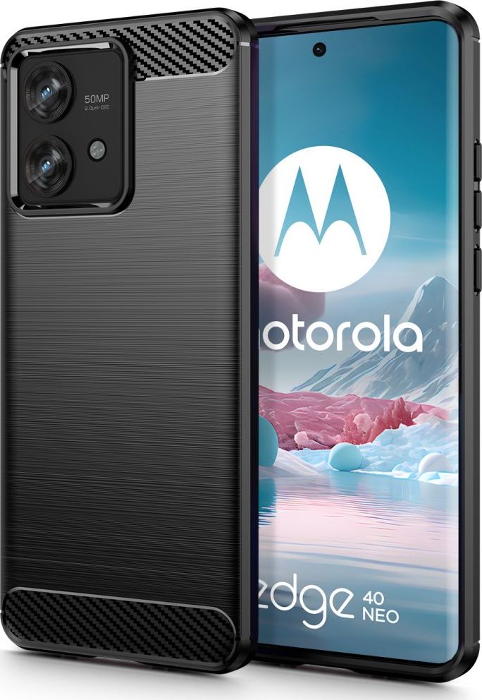TECH-PROTECT TPUCARBON MOTOROLA EDGE 40 NEO BLACK