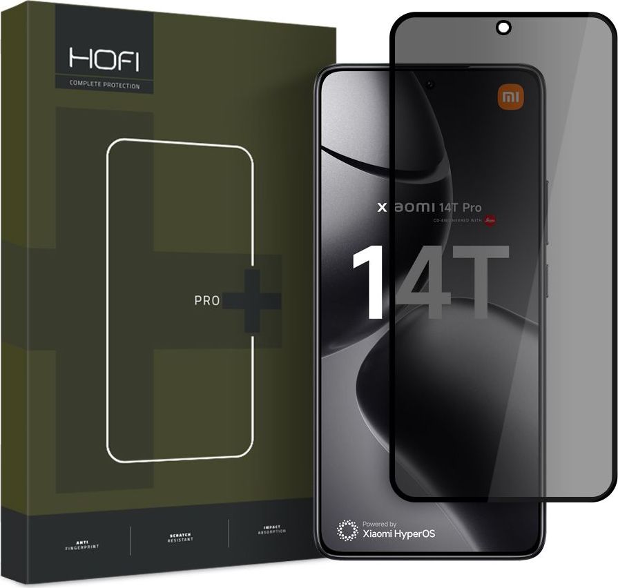 Zatmavující tvrzené sklo HOFI ANTI SPY GLASS PRO+ XIAOMI 14T / 14T PRO PRIVACY