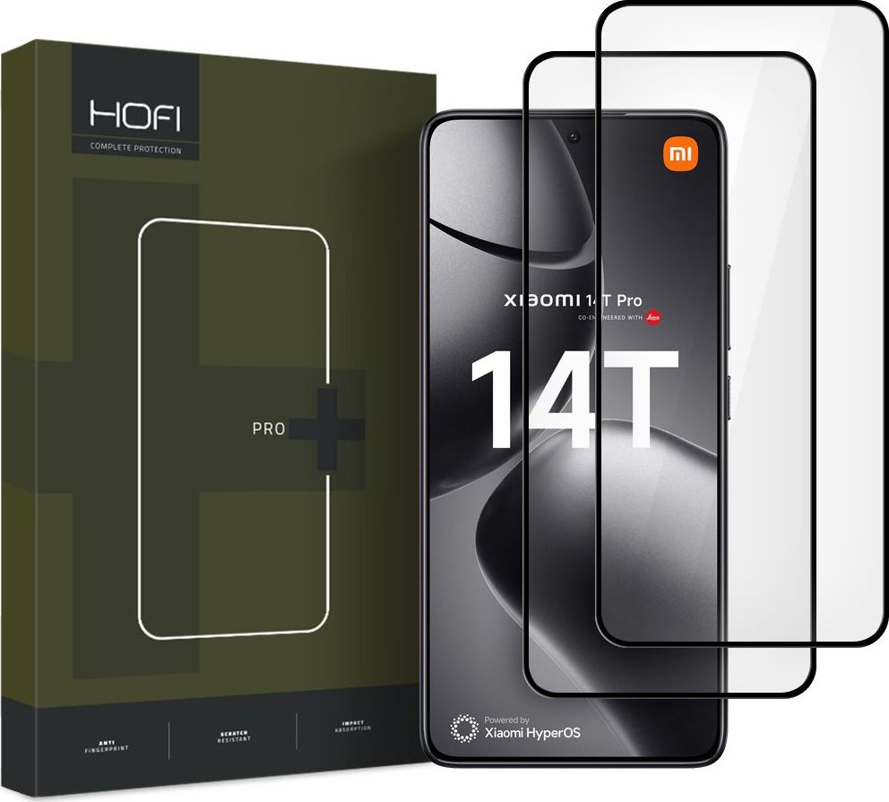 Tvrzené sklo HOFI GLASS PRO+ 2-PACK XIAOMI 14T / 14T PRO BLACK