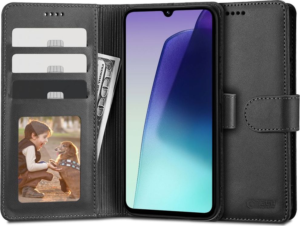 TECH-PROTECT WALLET XIAOMI REDMI 14C / POCO C75 BLACK