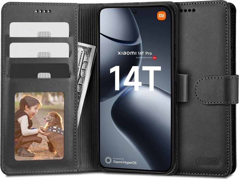 TECH-PROTECT WALLET XIAOMI 14T PRO BLACK