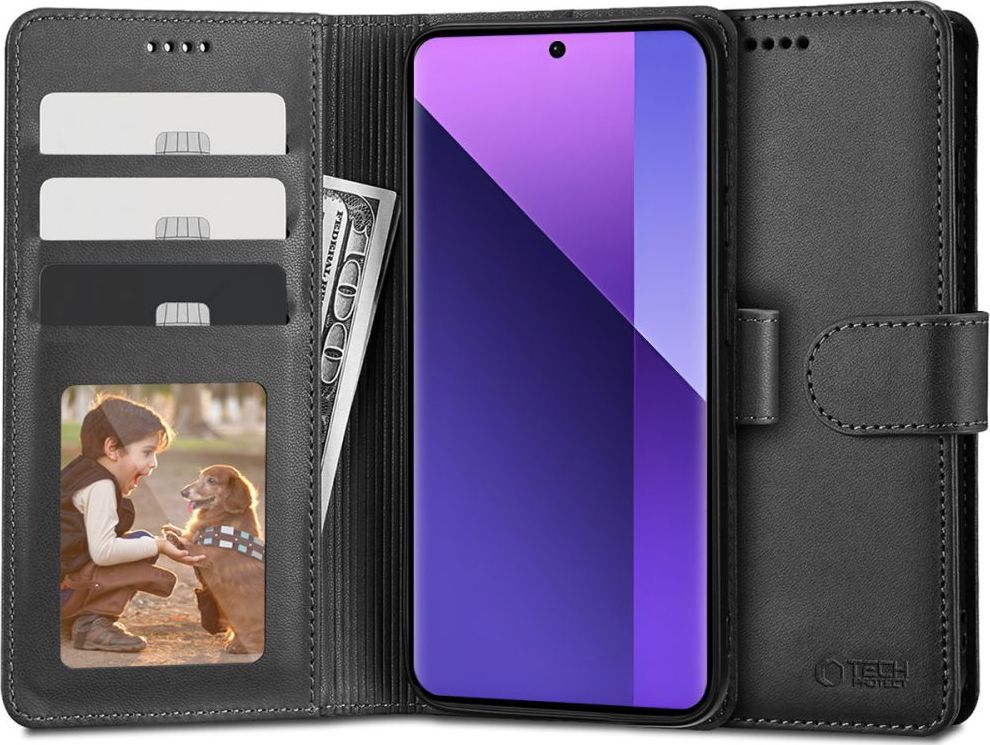 TECH-PROTECT WALLET XIAOMI REDMI NOTE 13 PRO+ PLUS 5G BLACK