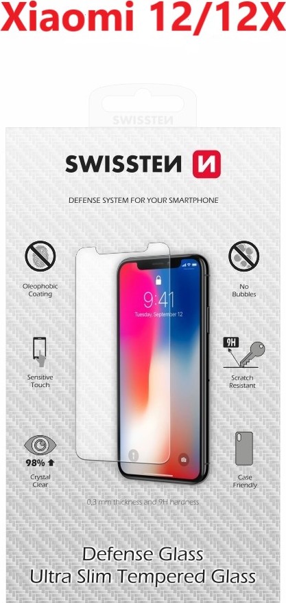 OCHRANNÉ TEMPEROVANÉ SKLO SWISSTEN PRO XIAOMI 12/12X RE 2,5D