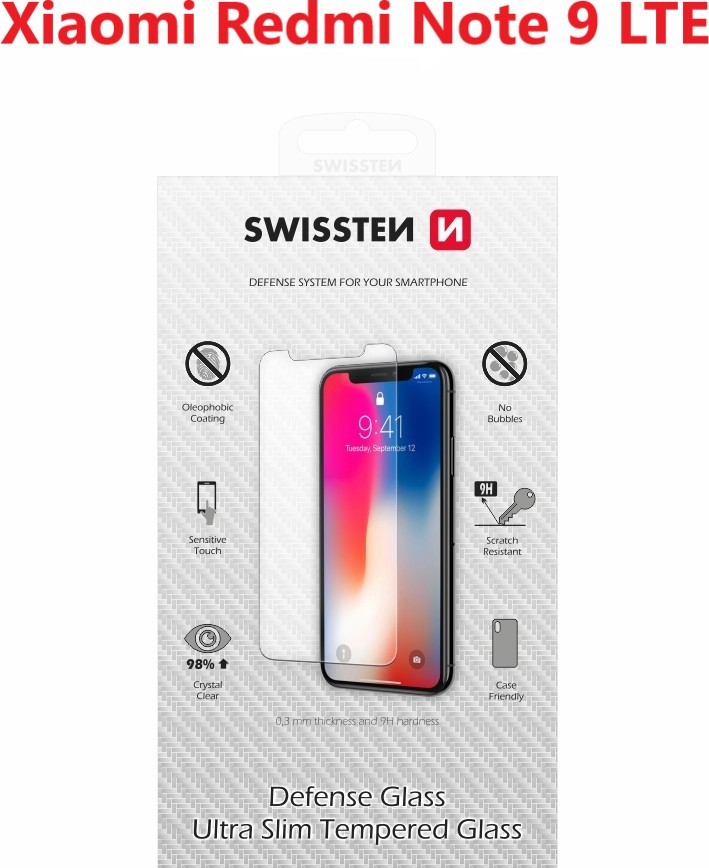 OCHRANNÉ TEMPEROVANÉ SKLO SWISSTEN PRO XIAOMI REDMI NOTE 9 LTE RE 2,5D
