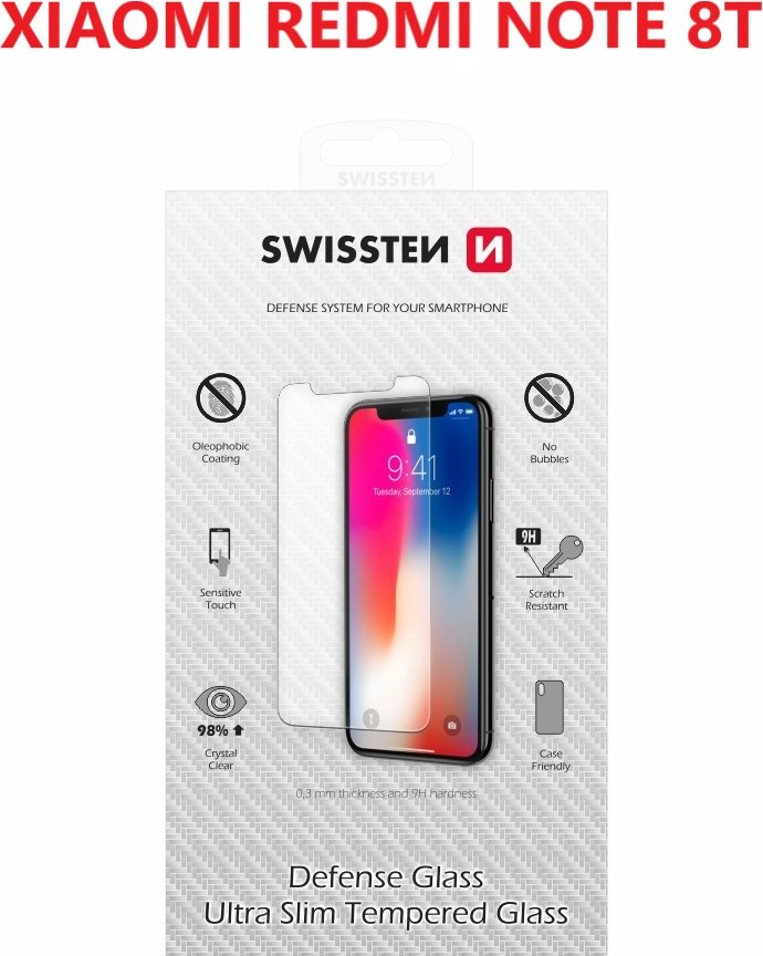 OCHRANNÉ TEMPEROVANÉ SKLO SWISSTEN PRO XIAOMI REDMI NOTE 8T RE 2,5D