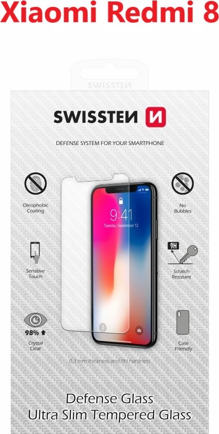OCHRANNÉ TEMPEROVANÉ SKLO SWISSTEN PRO XIAOMI REDMI 8 RE 2,5D
