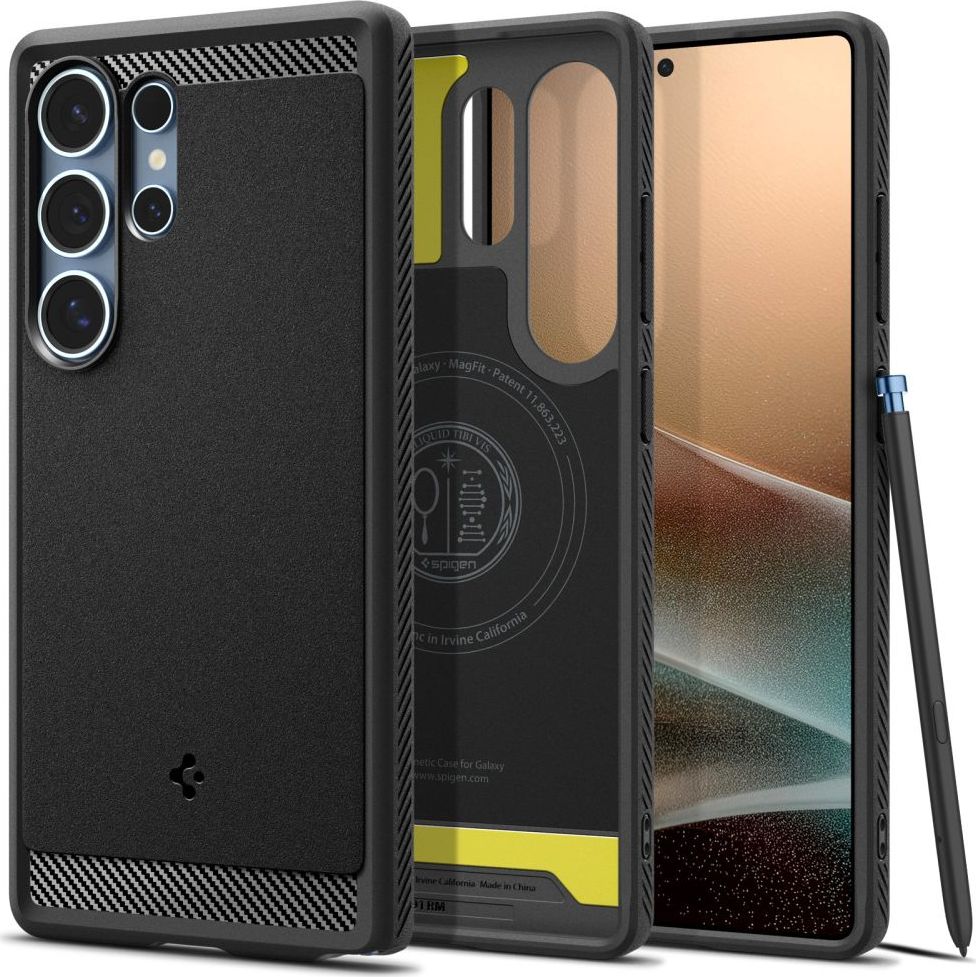 SPIGEN RUGGED ARMOR MAG MAGSAFE GALAXY S25 ULTRA MATTE BLACK