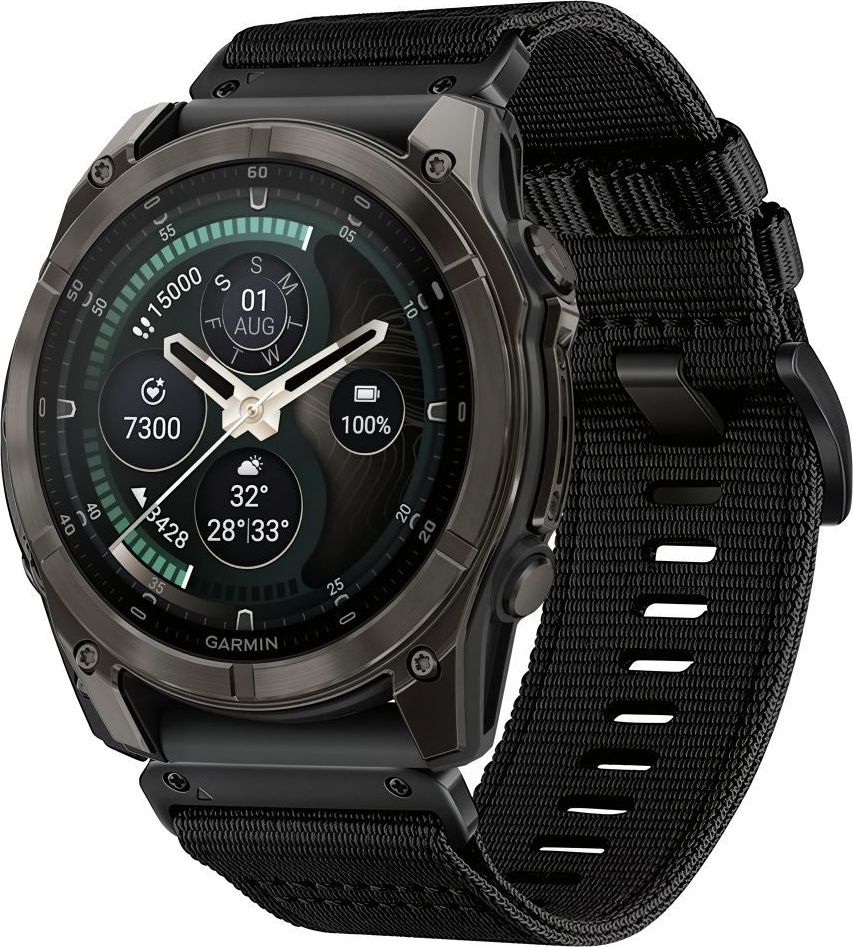 TECH-PROTECT NYLON CLASSIC GARMIN FENIX 5X / 5X PLUS / 6X / 6X PRO / 7X / 8 / 8 PRO / 9 / 9 PRO (51 MM) BLACK