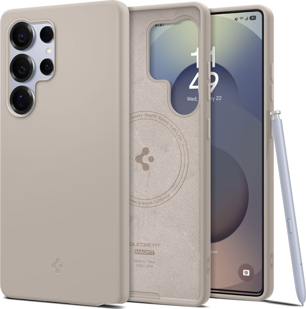 SPIGEN SILICONE FIT MAG MAGSAFE GALAXY S25 ULTRA NATURAL TITANIUM