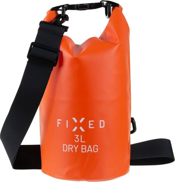 Voděodolný vak FIXED Dry Bag 3L, oranžová,rozbaleno