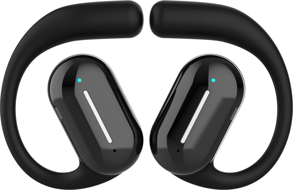 Bezdrátová otevřená TWS sluchátka FIXED Nods, černá