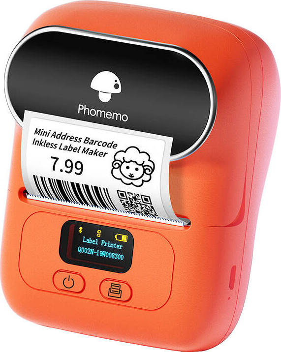 Přenosná tiskárna štítků Phomemo M110 (oranžová)