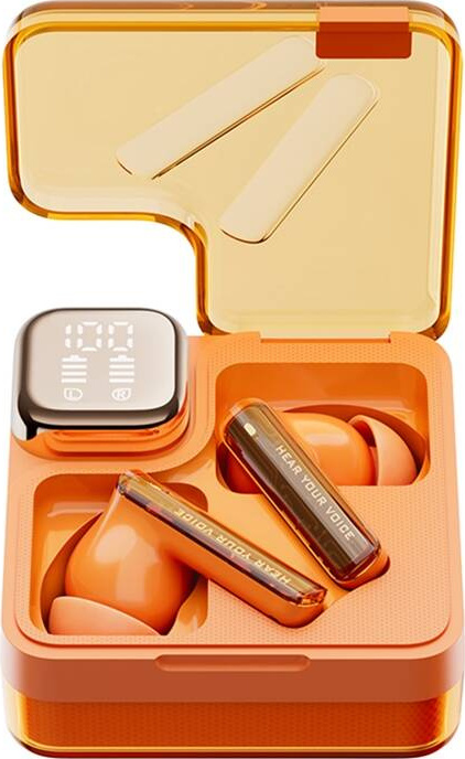 Sluchátka TWS QCY MeloBuds Neo T31 (oranžová)