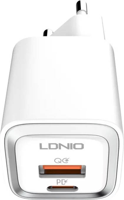 Nástěnná nabíječka LDNIO A2318M USB, USB-C + USB-C - Lightning kabel