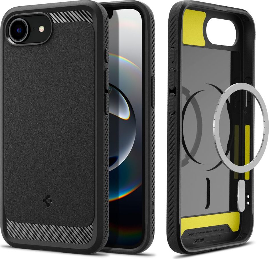 SPIGEN RUGGED ARMOR MAG MAGSAFE IPHONE 16E MATTE BLACK