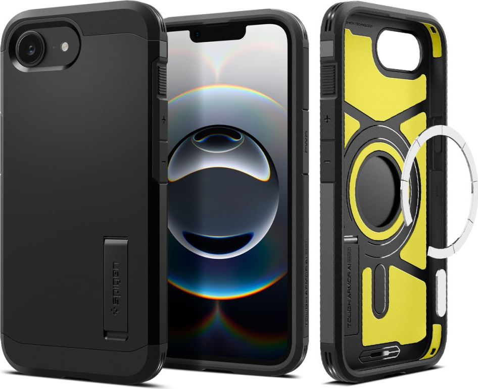 SPIGEN TOUGH ARMOR MAG MAGSAFE IPHONE 16E ČERNÝ