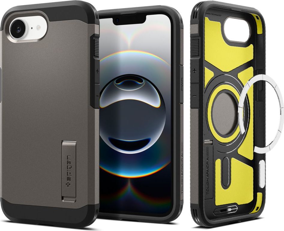 SPIGEN TOUGH ARMOR MAG MAGSAFE IPHONE 16E GUNMETAL