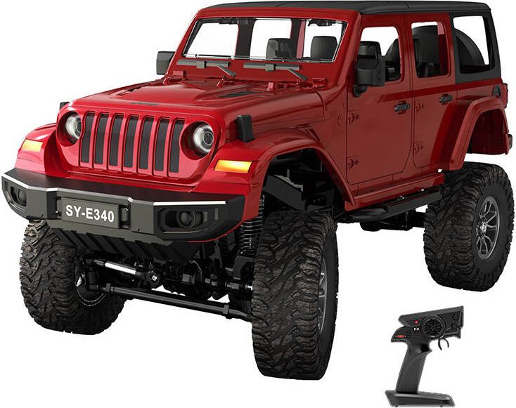Auto na dálkové ovládání 1:14 Double Eagle (červená) Jeep Crawler Pro E340-003