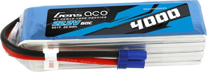 Baterie Gens Ace 4000mAh 22,2V 60C 6S1P EC5