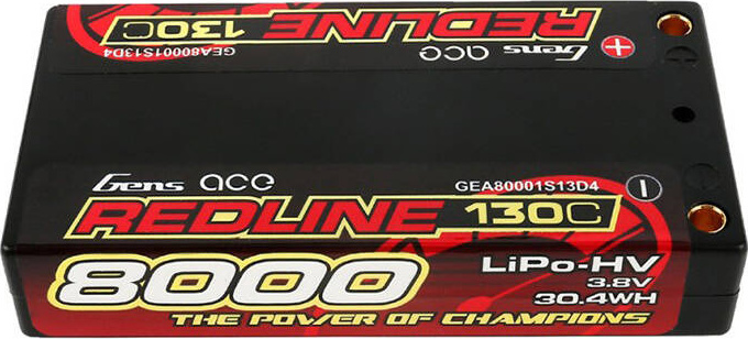 Lipo baterie GENS ACE 8000mAh 3,8V 1S2P 130C