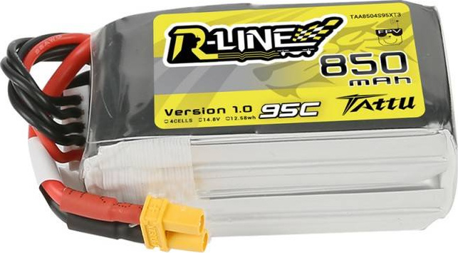 Akumulátor Tattu R-Line 850mAh 14,8V 95C 4S1P