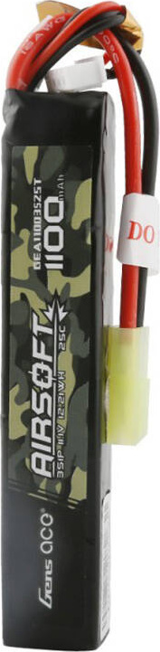 Gens ace 25C 1100mAh 3S1P 11.1V Airsoft Gun Lipo baterie s mini Tamiya konektorem