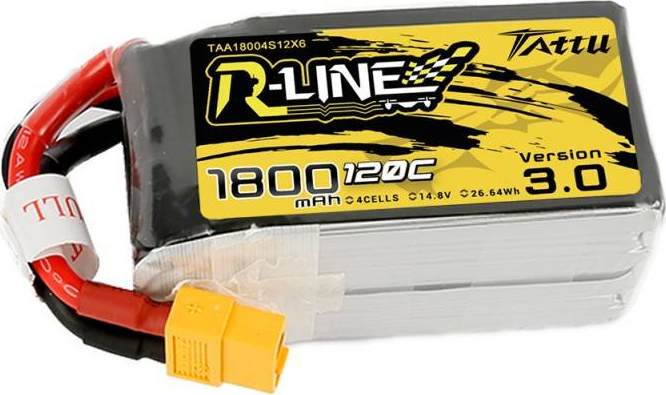 Baterie Tattu R-Line verze 3.0 1800mAh 14,8V 120C 4S1P XT60