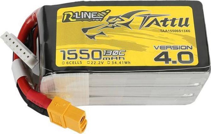 Baterie Tattu R-Line 4.0 1550mAh 22,2V 130C 6S1P XT60