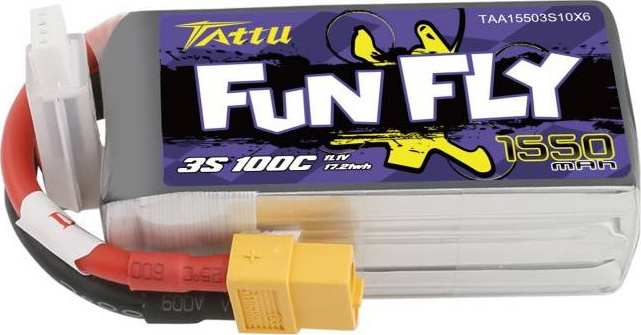 Baterie Tattu Funfly 1550mAh 11,1V 100C 3S1P