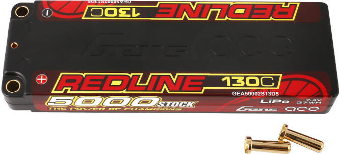 Gens ace Redline Series 5000mAh 7.4V 130C 2S1P HardCase 56# HV Lipo baterie