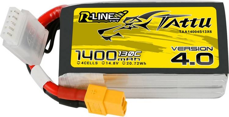 Baterie Tattu R-Line 4.0 1400mAh 14,8V 130C 4S1P XT60