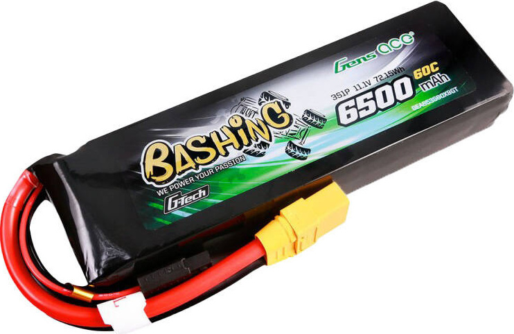 Gens ace G-Tech 6500mAh 11,1V 60C 3S1P Lipo baterie s konektorem XT90-Bashing Series