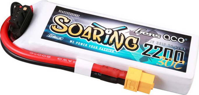 Gens ace G-Tech Soaring 2200mAh 11.1V 30C 3S1P Lipo baterie