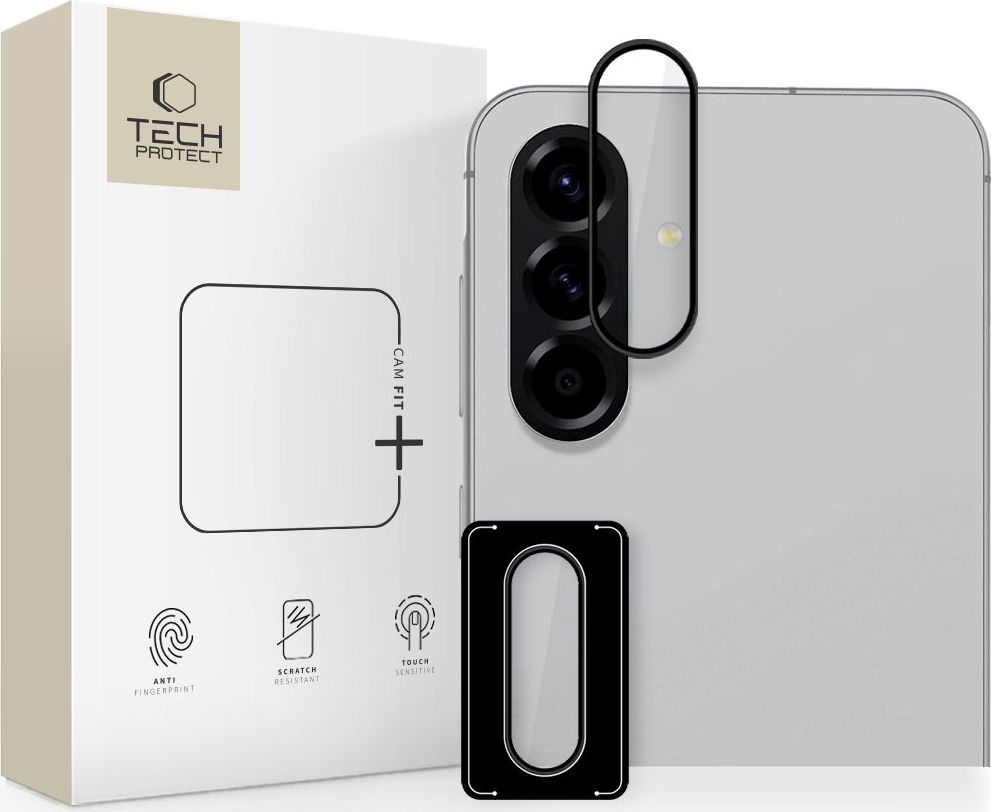 Ochranné sklo na čočku fotoaparátu TECH-PROTECT CAMRING FIT+ GALAXY A36 / A56 5G BLACK