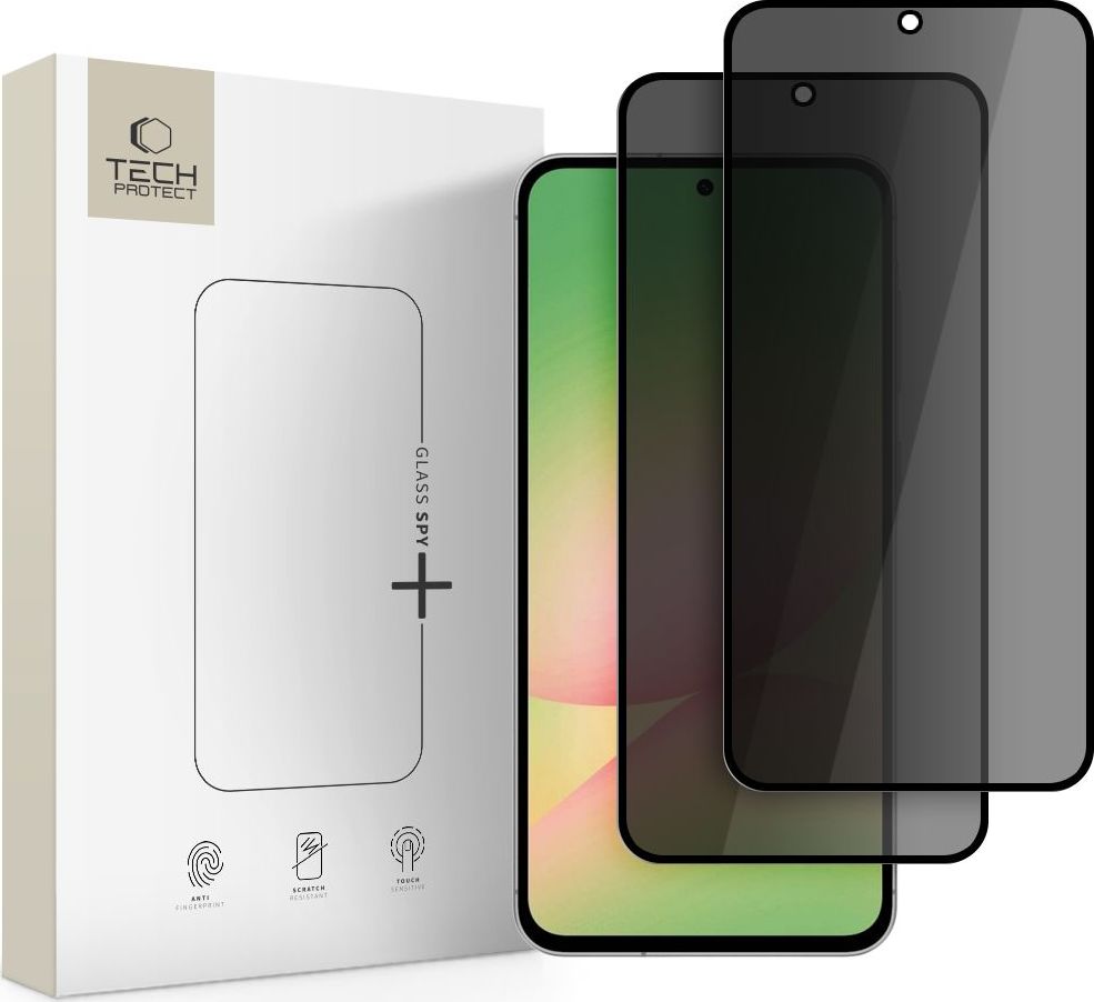 Tvrzené sklo na displej zatmavující TECH-PROTECT GLASS SPY+ 2-PACK GALAXY A36 / A56 5G PRIVACY