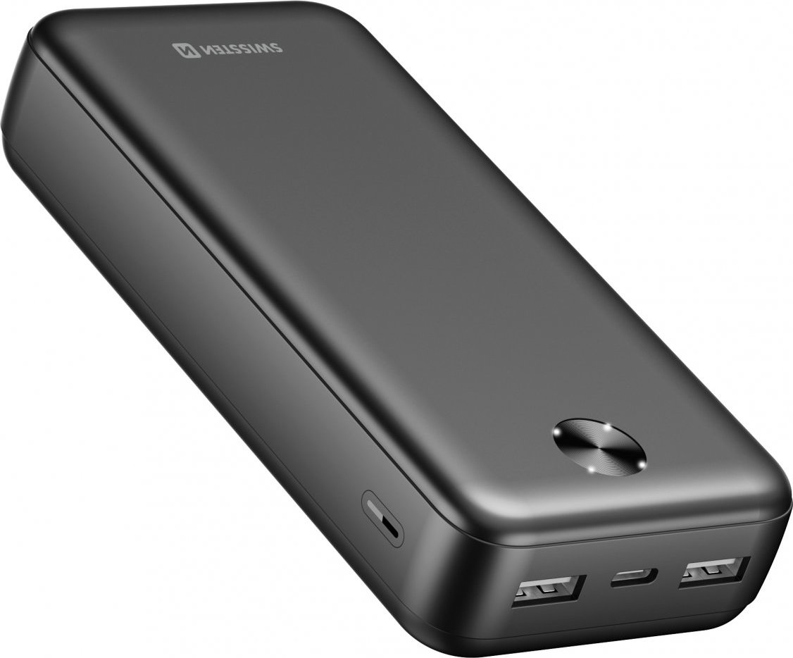 SWISSTEN POWER BANK 20000 mAh WORX PRO ČERNÁ