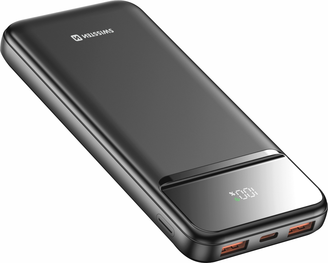 SWISSTEN POWER BANK 10000 mAh POWER LINE II ČERNÁ