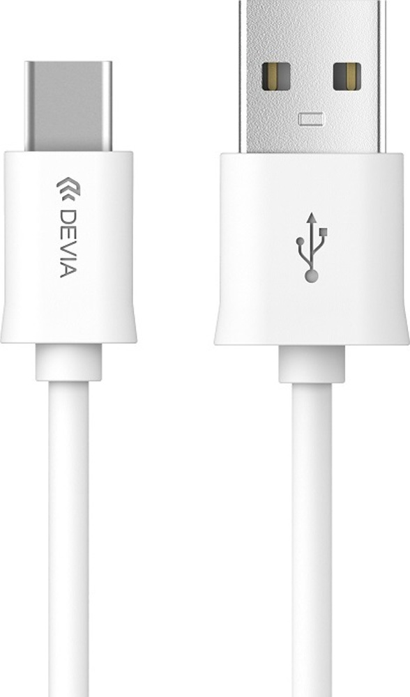 Devia kabel Smart EC082 USB - USB-C 1,0 m 2,1A bílý