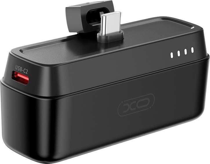XO power banka mini PR244 20W 5000 mAh s USB-C konektorem černá
