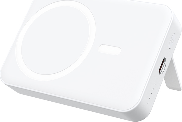 BWOO 20W 10000 mAh MagSafe power bank, white